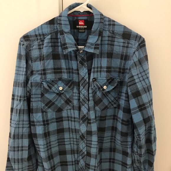 Quicksilver plaid long sleeve - Picture 1 of 1